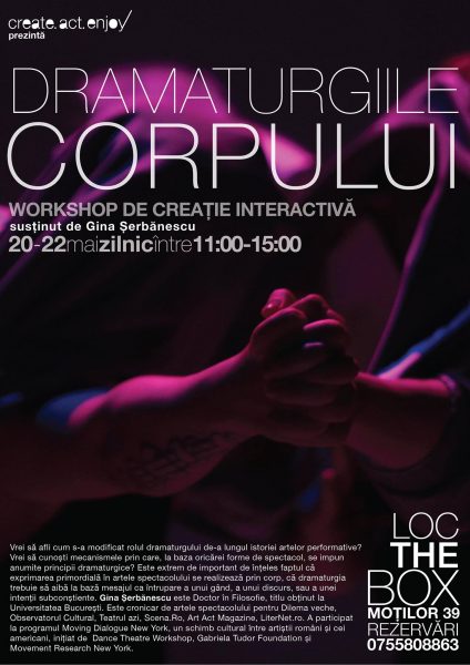 Afis DRAMATURGIILE CORPULUI